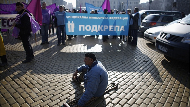 Protesty bulharskch hornk v Sofii (5. bezna 2013)