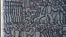 Na Hourov ústecké mozaice je stovka postav od Pemysla Oráe pes výjevy