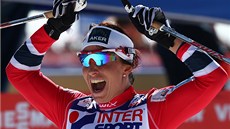 SUVERÉNKA. Norská závodnice Marit Björgenová přidala do své rozsáhlé medailové