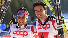 ŠAMPIONI. Sprint dvojic na mistrovství světa ve Val di Fiemme ovládli