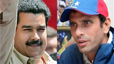 Nicolas Maduro (vlevo) a Henrique Capriles