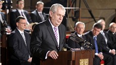Miloš Zeman skládá prezidentský slib ve Vladislavském sále Pražského hradu. (8....