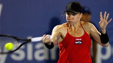 Bethanie Matteková-Sandsová ve finále tenisového turnaje v Kuala Lumpur.
