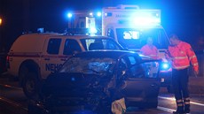 Nehoda na Mánesov� most� v Praze (5. b�ezna 2013)