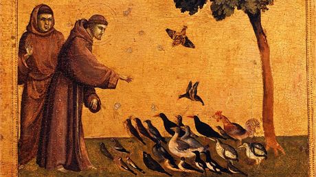 Svatý Frantiek z Assisi na oltái od renesanního mistra Giotta Di Bondone