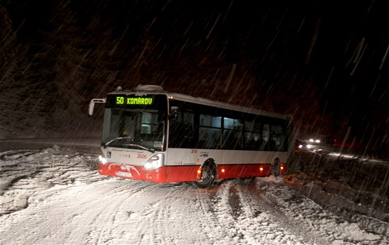 Snhová kalamita v Brn a okolí.