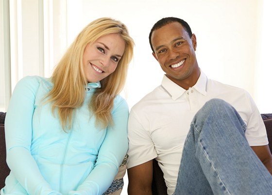 Lindsey Vonnov a Tiger Woods