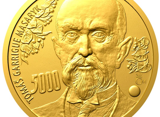 Tomá Garrigue Masaryk od Oldicha Kulhánka na zlaté medaili