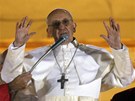 Pape Frantiek pi svém prvním projevu (13. bezna 2013)