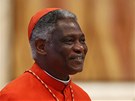 Kardinál z Ghany Peter Kodwo Appiah Turkson na úterní mi (12. bezna)