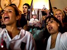 V argentinském Buenos Aires se slavilo vítzství "domácího" papee Bergoglia.