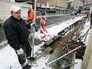 V ulici Na Vyhlídce v Karlových Varech zaala generální rekonstrukce.