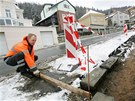 V ulici Na Vyhlídce v Karlových Varech zaala generální rekonstrukce.