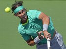 Rafael Nadal v duelu s Juanem Martinem Del Potrem.