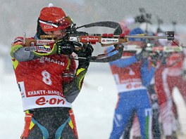 TREFM SE? Michal lesingr bhem Svtovho pohru v Chanty-Mansijsku.