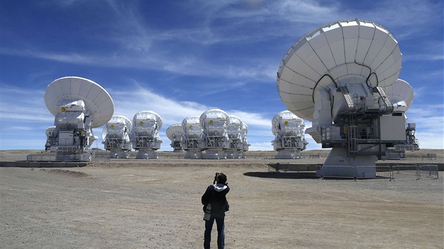 Observatoř ALMA v Chile (12. března 2013).