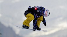 �árka Pan�ochová v závod� Sv�tového poháru ve �pindlerov� Mlýn�. 