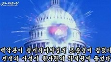 Na propagandistickém videu Severní Koreje hoí americký Kapitol