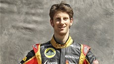 Romain Grosjean ped startem Velké ceny Austrálie 2013.