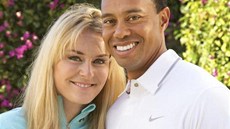 Lindsey Vonnová a Tiger Woods