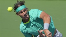 Rafael Nadal v duelu s Juanem Martinem Del Potrem.