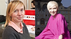 �tená�ka OnaDnes.cz Helena Buchtová p�ed a po prom�n� vizá�e