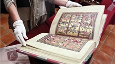Výstava Středověká kniha na dosah v Národní knihovně v pražském Klementinu.