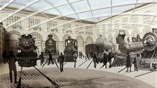 Návrhy na Železniční muzeum Národního technického muzea v objektu bývalého