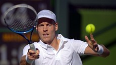 Tomá� Berdych na turnaji v Indian Wells