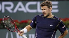 Stanislas Wawrinka na turnaji v Indian Wells