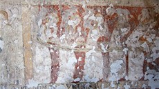 Na gotické fresce Posledního soudu v Broumov je vidt podobenství o deseti...