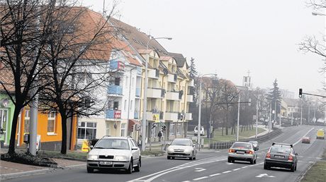 Centrum Otrokovic u je bez kamion i v souasnosti, za rok by podobn mly vypadat i ulice v okolí prmyslového areálu firmy Toma.