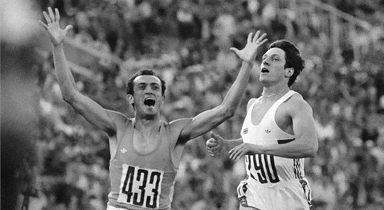 LEGENDA. Italský sprinter Pietro Mennea jásá po triumfu na olympijských hrách v