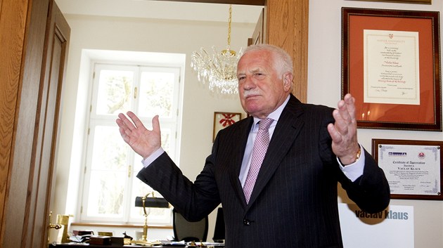 Skute�ný autor amnestie prezidenta republiky, bývalý prezident Václav Klaus
