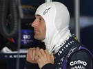 Australský jezdec Mark Webber se chystá na kvalifikaci Velké ceny Malajsie