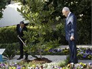 Barack Obama se imonem Peresem v Izraeli (20. bezna 2013)