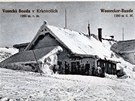 Trasa vedla i okolo Vosecké boudy. Okolo poledne u na hebenech ádila...