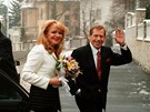 Václav Havel si vzal Dagmar Vekrnovou v lednu 1997. Obad se jim podailo...