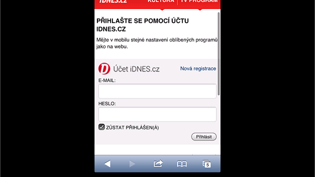 Nov verze TV programu iDNES.cz pro dotykov smartphony