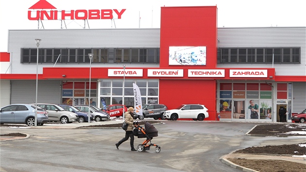 Nový hobbymarket v Jihlavě.