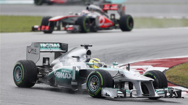 Nico Rosberg pi Velk cen Malajsie. 