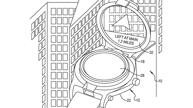 Odklopenm hornho displeje se z hodinek stane interaktivn buzola, uiten teba pi navigaci.