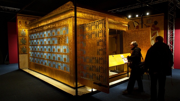 Výstava "Tutanchamon - jeho hrob a poklady" na pražském holešovickém Výstavišti.