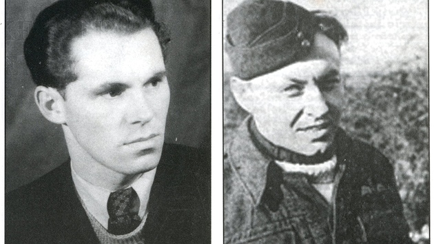 Vlevo Angetter, vpravo Svtlk - dva z pachatel trojitho letu dakot SA v roce 1950