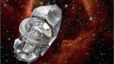 Vizualizace družice Herschel v kosmu