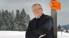 Ministr ivotního prostedí Tomá Chalupa se pijel na Horskou Kvildu seznámit