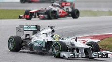 Nico Rosberg pi Velké cen Malajsie. 