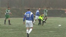 Utkání fotbalového pra�ského p�eboru Uhelné sklady - �AFC.
