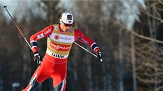 Petter Nothug z Norska na trati prologu finále Sv�tového poháru ve �védském