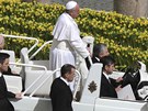 Pape Frantiek po velikononí bohoslub ve Vatikánu. (31. bezna 2013)